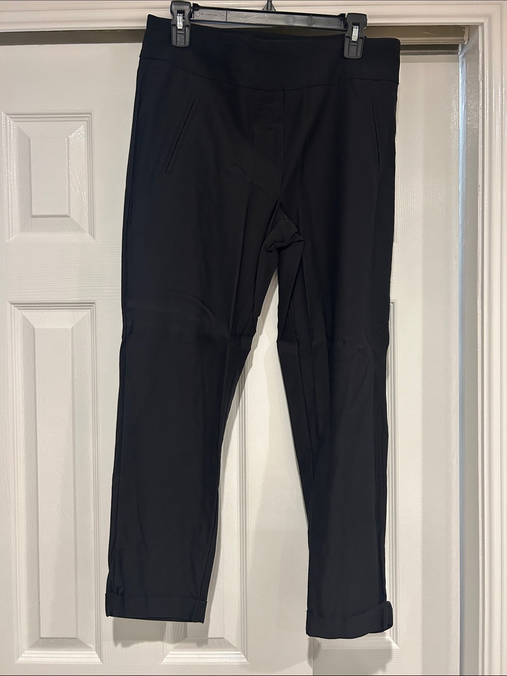 Jules & Leopold Black Crop Ponte Pants